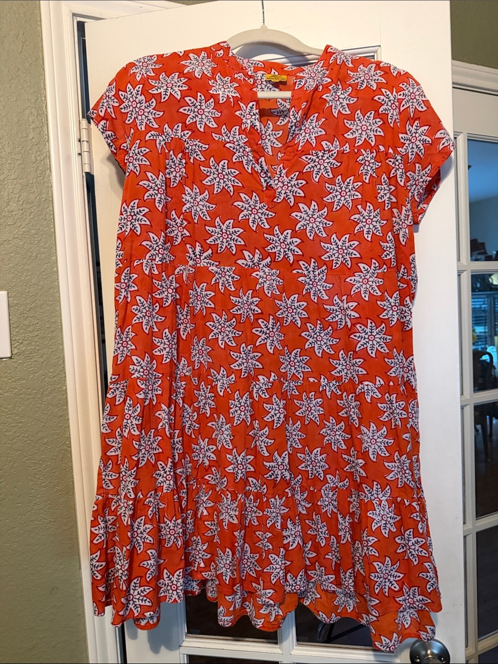Roberta Roller Rabbit Orange Floral Mini Dress